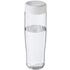 H2O Active® Tempo 700 ml vesipullo kierrekannella, valkoinen, läpikuultava-valkoinen liikelahja logopainatuksella