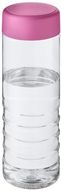 H2O Active® Treble 750 ml vesipullo kierrekannella, läpikuultava-valkoinen, ruusu liikelahja logopainatuksella
