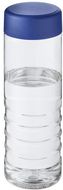 H2O Active® Treble 750 ml vesipullo kierrekannella, läpikuultava-valkoinen, sininen liikelahja logopainatuksella