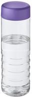 H2O Active® Treble 750 ml vesipullo kierrekannella, läpikuultava-valkoinen, violetti liikelahja logopainatuksella