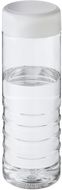 H2O Active® Treble 750 ml vesipullo kierrekannella, valkoinen, läpikuultava-valkoinen liikelahja logopainatuksella