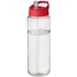 H2O Active® Vibe 850 ml -urheilujuomapullo kaatonokkakannella, läpikuultava-valkoinen, punainen liikelahja logopainatuksella