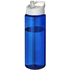 H2O Active® Vibe 850 ml -urheilujuomapullo kaatonokkakannella, valkoinen, sininen liikelahja logopainatuksella