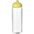 H2O Active® Vibe 850 ml -urheilujuomapullo kupukannella, läpikuultava-valkoinen, kalkinvihreä liikelahja logopainatuksella