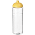H2O Active® Vibe 850 ml -urheilujuomapullo kupukannella, läpikuultava-valkoinen, keltainen liikelahja logopainatuksella