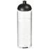 H2O Active® Vibe 850 ml -urheilujuomapullo kupukannella, läpikuultava-valkoinen, musta liikelahja logopainatuksella