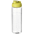 H2O Active® Vibe 850 ml -urheilujuomapullo läppäkannella, läpikuultava-valkoinen, kalkinvihreä liikelahja logopainatuksella