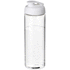 H2O Active® Vibe 850 ml -urheilujuomapullo läppäkannella, valkoinen, läpikuultava-valkoinen liikelahja logopainatuksella