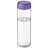 H2O Active® Vibe 850 ml vesipullo kierrekannella, läpikuultava-valkoinen, violetti liikelahja logopainatuksella