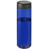 H2O Active® Vibe 850 ml vesipullo kierrekannella, sininen, musta liikelahja logopainatuksella