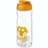 H2O Active® Base 650 ml -shakerpullo, läpikuultava-valkoinen, oranssi lisäkuva 1