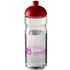 H2O Active® Base 650 ml kupukantinen urheilujuomapullo, läpikuultava-valkoinen, punainen lisäkuva 1
