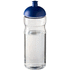 H2O Active® Base 650 ml kupukantinen urheilujuomapullo, läpikuultava-valkoinen, sininen liikelahja logopainatuksella