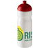 H2O Active® Base 650 ml kupukantinen urheilujuomapullo, valkoinen, punainen lisäkuva 1