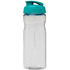 H2O Active® Base 650 ml läppäkantinen urheilujuomapullo, läpikuultava-valkoinen, aqua-blue lisäkuva 2
