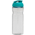 H2O Active® Base 650 ml läppäkantinen urheilujuomapullo, läpikuultava-valkoinen, aqua-blue lisäkuva 3