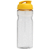 H2O Active® Base 650 ml läppäkantinen urheilujuomapullo, läpikuultava-valkoinen, keltainen lisäkuva 3