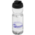 H2O Active® Base 650 ml läppäkantinen urheilujuomapullo, läpikuultava-valkoinen, musta lisäkuva 1