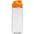 H2O Active® Base 650 ml läppäkantinen urheilujuomapullo, läpikuultava-valkoinen, oranssi lisäkuva 3