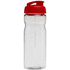 H2O Active® Base 650 ml läppäkantinen urheilujuomapullo, läpikuultava-valkoinen, punainen lisäkuva 3