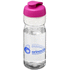 H2O Active® Base 650 ml läppäkantinen urheilujuomapullo, läpikuultava-valkoinen, ruusu lisäkuva 1