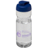 H2O Active® Base 650 ml läppäkantinen urheilujuomapullo, läpikuultava-valkoinen, sininen lisäkuva 1