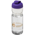 H2O Active® Base 650 ml läppäkantinen urheilujuomapullo, läpikuultava-valkoinen, violetti lisäkuva 1