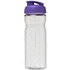 H2O Active® Base 650 ml läppäkantinen urheilujuomapullo, läpikuultava-valkoinen, violetti lisäkuva 2