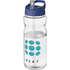 H2O Active® Base Tritan 650 ml urheilujuomapullo nokallisella korkilla, läpikuultava-valkoinen, sininen lisäkuva 1