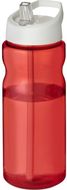 H2O Active® Base Tritan 650 ml urheilujuomapullo nokallisella korkilla, valkoinen, punainen liikelahja logopainatuksella