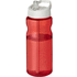 H2O Active® Base Tritan 650 ml urheilujuomapullo nokallisella korkilla, valkoinen, punainen liikelahja logopainatuksella
