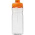 H2O Active® Base Tritan 650 ml urheilujuomapullo pikalukittavalla korkilla, läpikuultava-valkoinen, oranssi lisäkuva 2