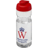 H2O Active® Base Tritan 650 ml urheilujuomapullo pikalukittavalla korkilla, läpikuultava-valkoinen, punainen lisäkuva 1