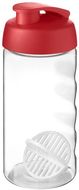 H2O Active® Bop 500 ml -shakerpullo, läpikuultava-valkoinen, punainen liikelahja logopainatuksella