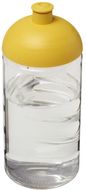H2O Active® Bop 500 ml kupukantinen pullo, läpikuultava-valkoinen, keltainen liikelahja logopainatuksella