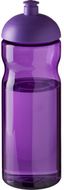 H2O Active® Eco Base 650 ml -urheilujuomapullo kupukannella, violetti liikelahja logopainatuksella