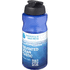 H2O Active® Eco Big Base 1 litran urheilujuomapullo flip lid -kannella, sininen, musta lisäkuva 1