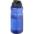 H2O Active® Eco Big Base 1 litran urheilujuomapullo flip lid -kannella, sininen, musta liikelahja logopainatuksella