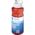 H2O Active® Eco Big Base 1 litran urheilujuomapullo kaatonokkakannella, punainen, valkoinen lisäkuva 1