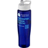 H2O Active® Eco Tempo 700 ml:n urheilujuomapullo nokallisella korkilla, valkoinen, sininen lisäkuva 1