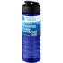 H2O Active® Eco Treble 750 ml:n juomapullo flip lid -kannella, sininen, musta lisäkuva 1