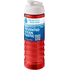 H2O Active® Eco Treble 750 ml:n juomapullo flip lid -kannella, valkoinen, punainen lisäkuva 1