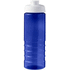 H2O Active® Eco Treble 750 ml:n juomapullo flip lid -kannella, valkoinen, sininen lisäkuva 2