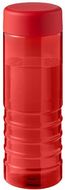 H2O Active® Eco Treble 750 ml:n urheilujuomapullo kierrekannella, punainen liikelahja logopainatuksella