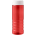 H2O Active® Eco Treble 750 ml:n urheilujuomapullo kierrekannella, valkoinen, punainen lisäkuva 3