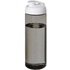 H2O Active® Eco Vibe 850 ml:n juomapullo läppäkannella, valkoinen, kivihiili liikelahja logopainatuksella