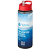 H2O Active® Eco Vibe 850 ml:n juomapullo sporttikannella, kivihiili, punainen lisäkuva 1