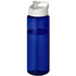 H2O Active® Eco Vibe 850 ml:n juomapullo sporttikannella, valkoinen, sininen liikelahja logopainatuksella