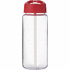 H2O Active® Octave Tritan 600 ml urheilujuomapullo nokallisella korkilla, läpikuultava-valkoinen, punainen lisäkuva 2