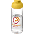 H2O Active® Octave Tritan 600 ml urheilujuomapullo pikalukittavalla korkilla, läpikuultava-valkoinen, keltainen lisäkuva 1